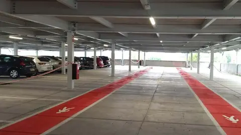 Planta baja del aparcamiento de La Carmencita | Foto: Ayuntamiento de Torrelavega
