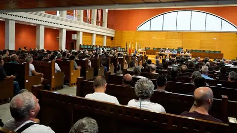 Imagen de Comisiones Obreras (CCOO) de la asamblea de trabajadores del metal donde se ha ratificado el convenio