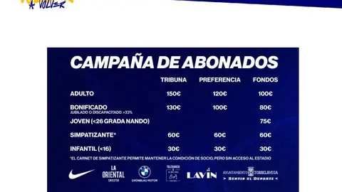La campa&ntilde;a de abonados se lanza bajo el lema 'Volver a volver'.