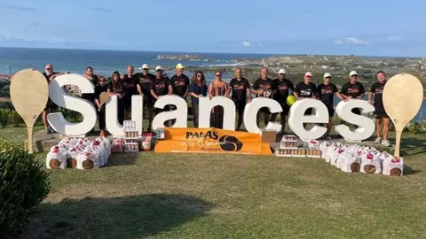La Asociaci&oacute;n de Palas Suances La Concha entrega tonelada y media de alimentos en su segunda donaci&oacute;n solidaria