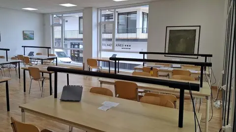 Sala de estudio 24-7 acondicionada en la biblioteca de Suances.