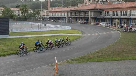 Vista del vel&oacute;dromo del Complejo Deportivo &Oacute;scar Freire | Foto: Ayuntamiento de Torrelavega