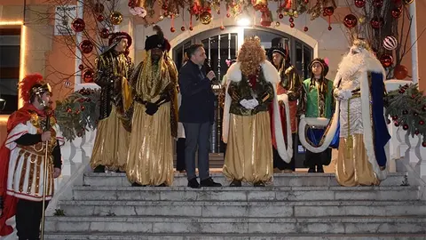 Foto de archivo de la recepci&oacute;n en el Ayuntamiento de Pi&eacute;lagos a los Reyes Magos.
