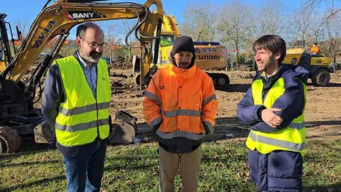 Los trabajos del nuevo skate park en Torrelavega se sit&uacute;an junto al pabell&oacute;n Mar&iacute;a Pardo, en Nueva Ciudad.
