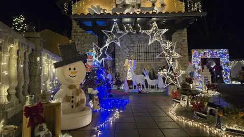 La vivienda situada en Ganzo, presentada por el vecino Fernando S&aacute;nchez Saavedra, ganadora en la categor&iacute;a de fachadas y jardines
