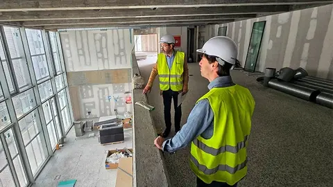 Visita realizada a las obras de la Tecnoteca, que entran en su recta final.