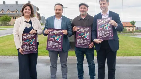 El consejero de Cultura, Luis MArtinez Abad, y el alcalde de Pi&eacute;lagos, Carlos Caram&eacute;s, en la presentaci&oacute;n de la tercera edici&oacute;n del festival Swingadelia | Foto: Gobierno