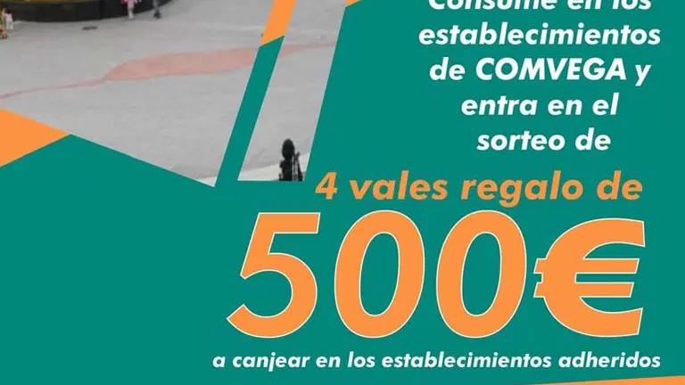 Cartel de la campa&ntilde;a 'Tus compras&hellip; en Torrelavega'