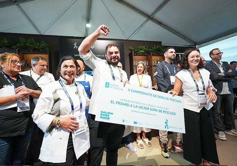Mónica Calderón y su campañero Borja Mier, del restaurante La Pradera