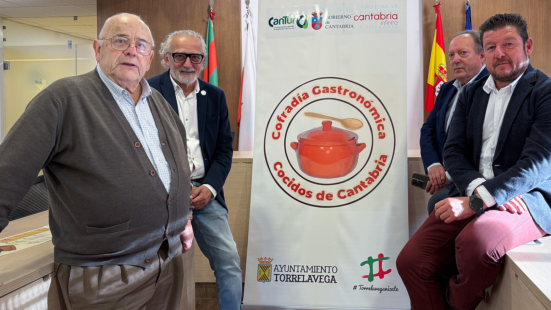 Responsables de la Cofradía de los Cocidos de Cantabria