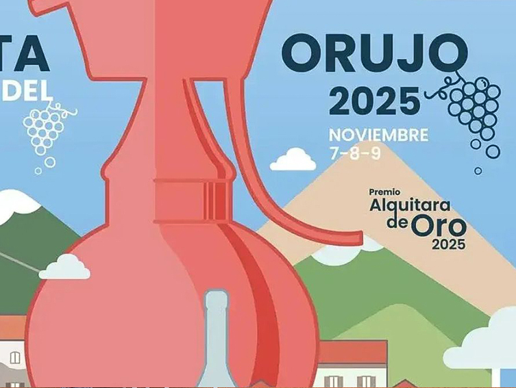 Cartel anunciador de la Fiesta del Orujo