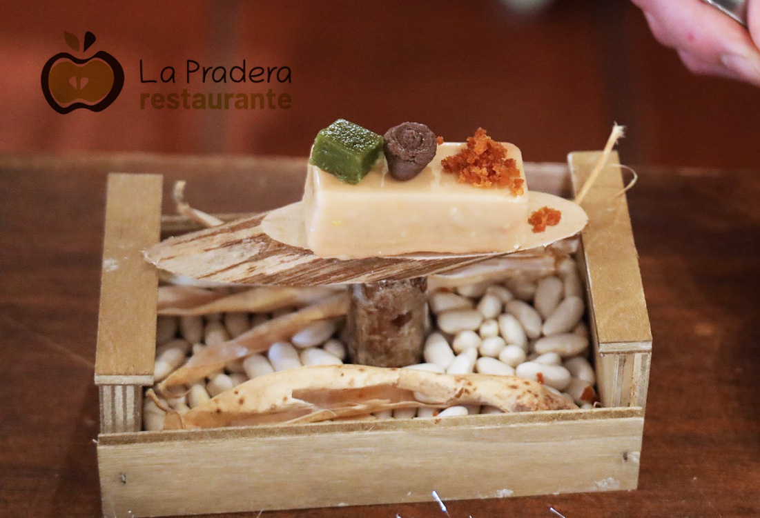 Bombón de cocido del Restaurante La Pradera