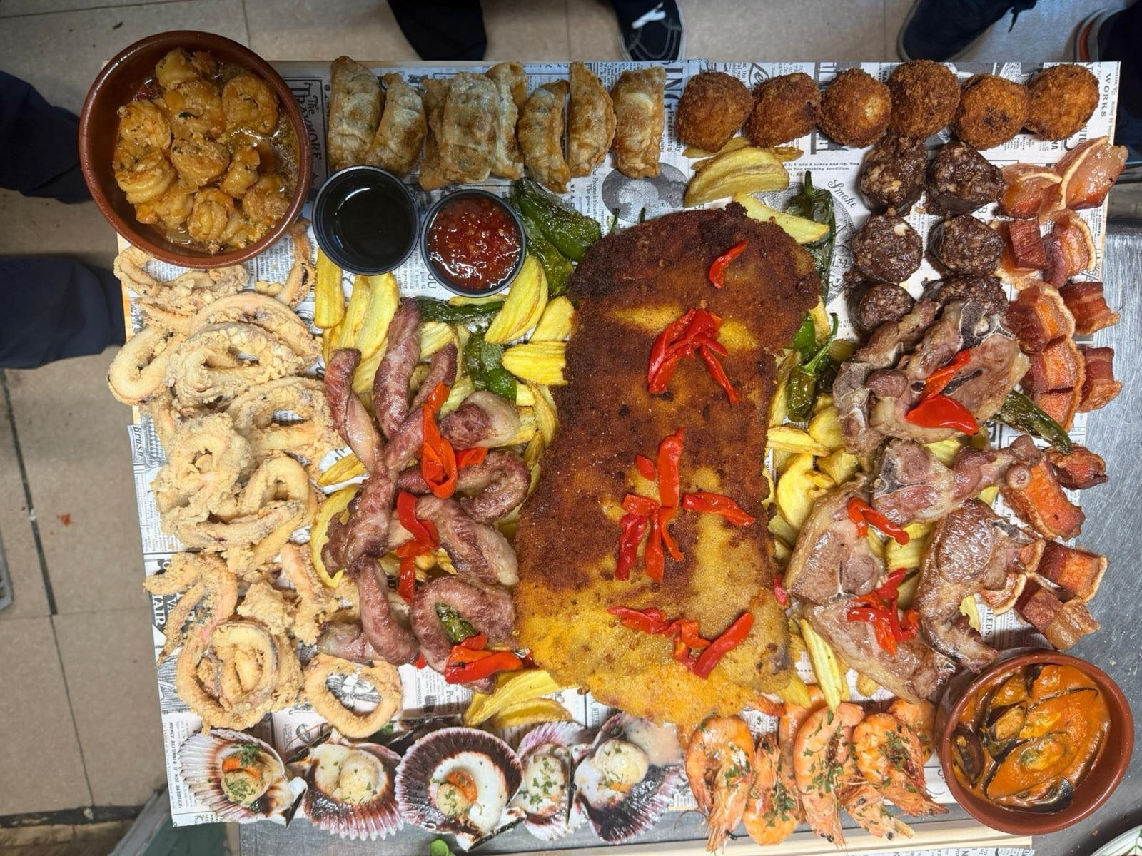 Espectacular tabla XXL de La Solera de Torres