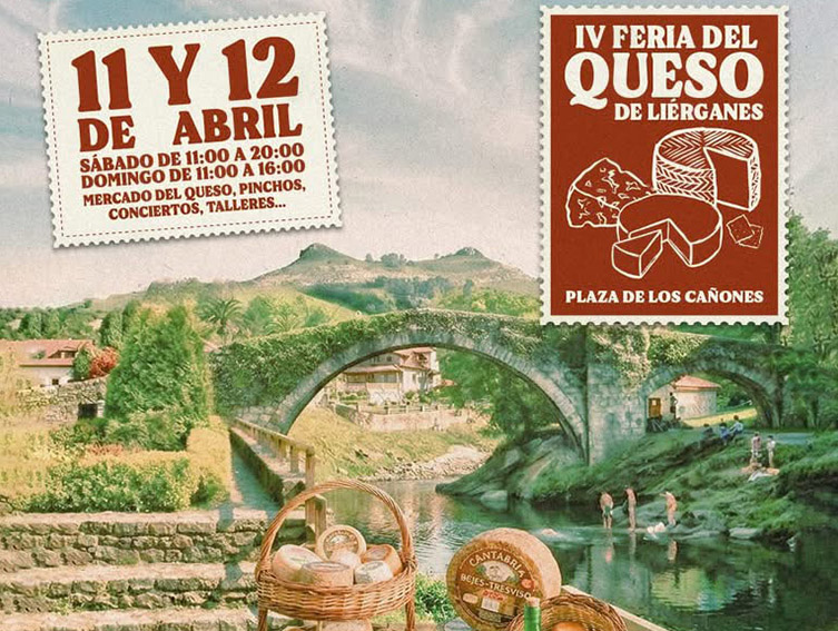 Cartel anunciador de la Feria de Queso Artesano de Liérganes