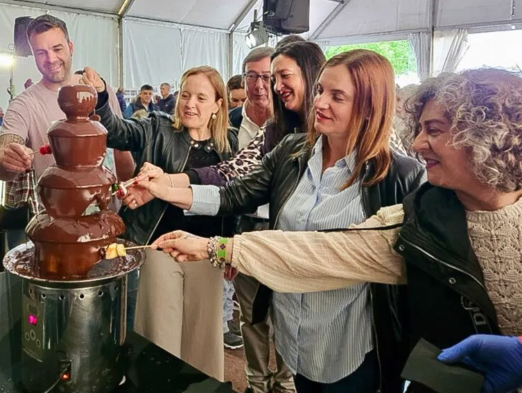 Organizadores y patrocinadores en la Feria del Chocolate del pasado año